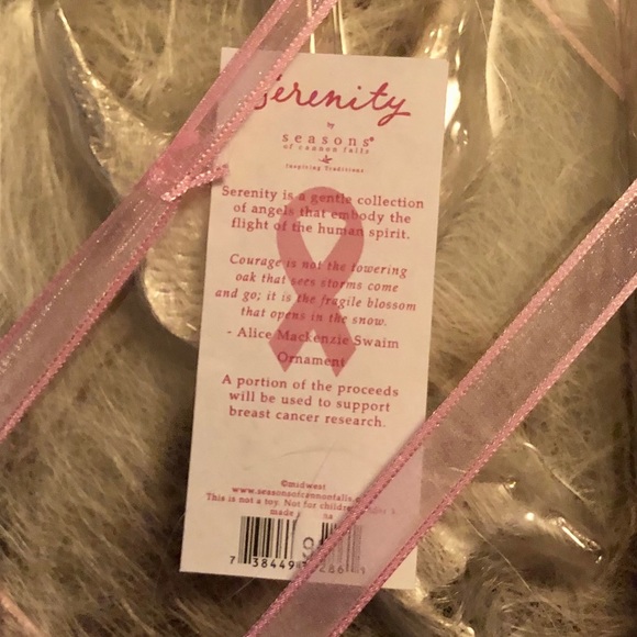 NWT Serenity Courage Breast Cancer Ornament - Picture 5 of 6